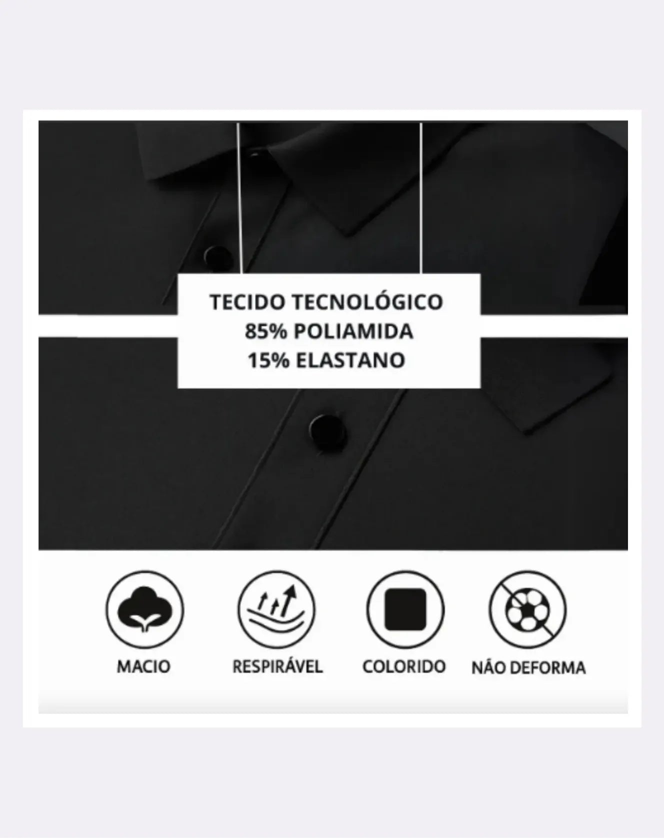 Camisa Polo Masculina Premium Spandex