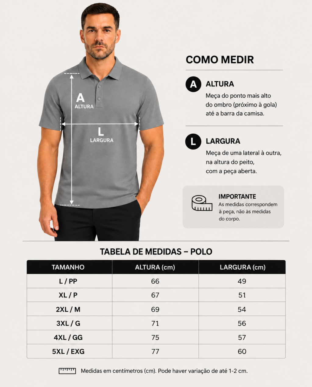 Camisa Polo Masculina Spandex